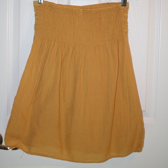 sunshine yellow strapless 100% cotton - Picture 2 of 2